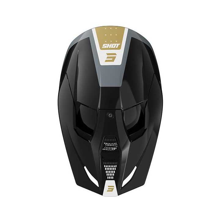 CASQUE SHOT MOTO CROSS FURIOUS LEAGUE NOIR OR BRILLANT 2025 TAILLE L