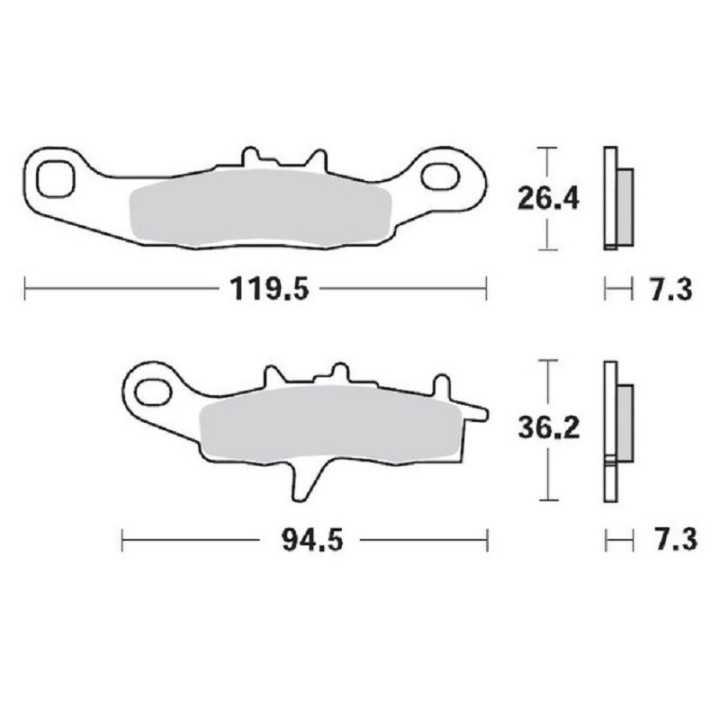 PLAQUETTES DE FREIN AVANT MOTO MASTER SINTER PRO SUZUKI RM 85 2005-2024