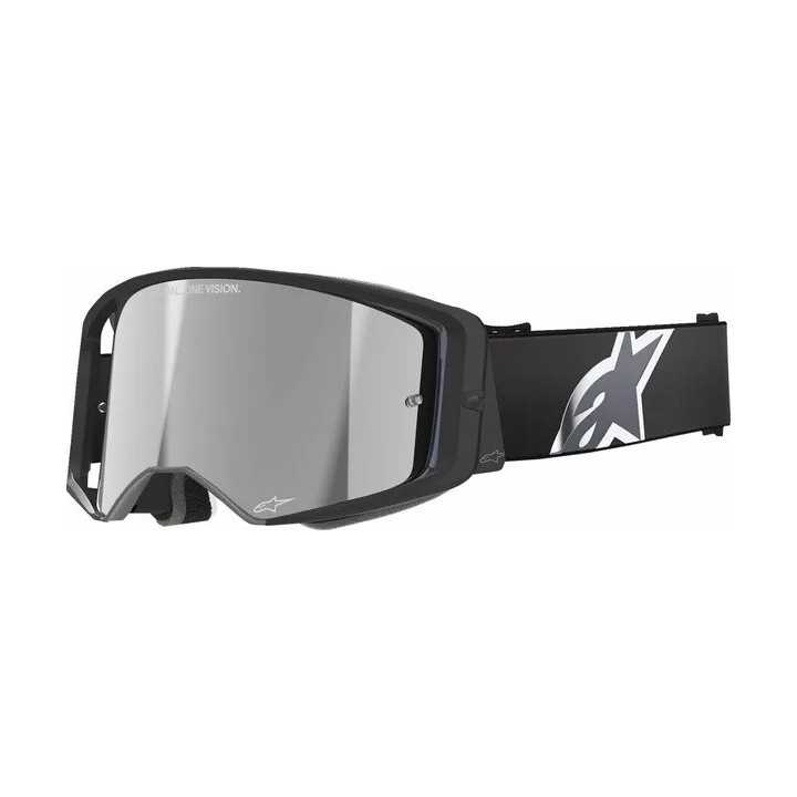 MASQUE LUNETTES Alpinestars Supertech Corp noir ECRAN IRIDIUM gris