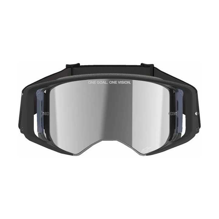 MASQUE LUNETTES Alpinestars Supertech Corp noir ECRAN IRIDIUM gris