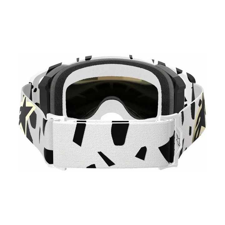 MASQUE LUNETTES Alpinestars Supertech Corp noir blanc ECRAN IRIDIUM or