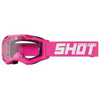 LUNETTES MASQUE CROSS SHOT SOLID NEON PINK GLOSSY ROCKET 2.0 KID ENFANT