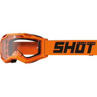 LUNETTES MASQUE SHOT CROSS NEON ORANGE GLOSSY ROCKET KID ENFANT