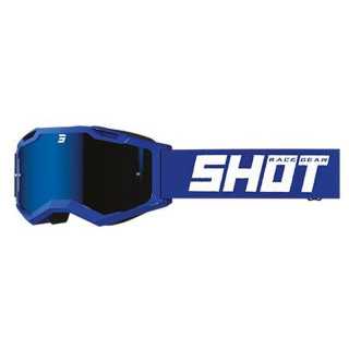 LUNETTES MASQUE CROSS SHOT SOLID IRIDIUM BLUE REFLEX GLOSSY