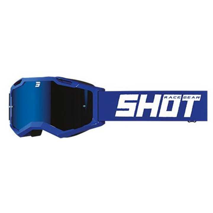 LUNETTES MASQUE CROSS SHOT ASSAULT 2.0 SOLID IRIDIUM BLUE REFLEX GLOSSY