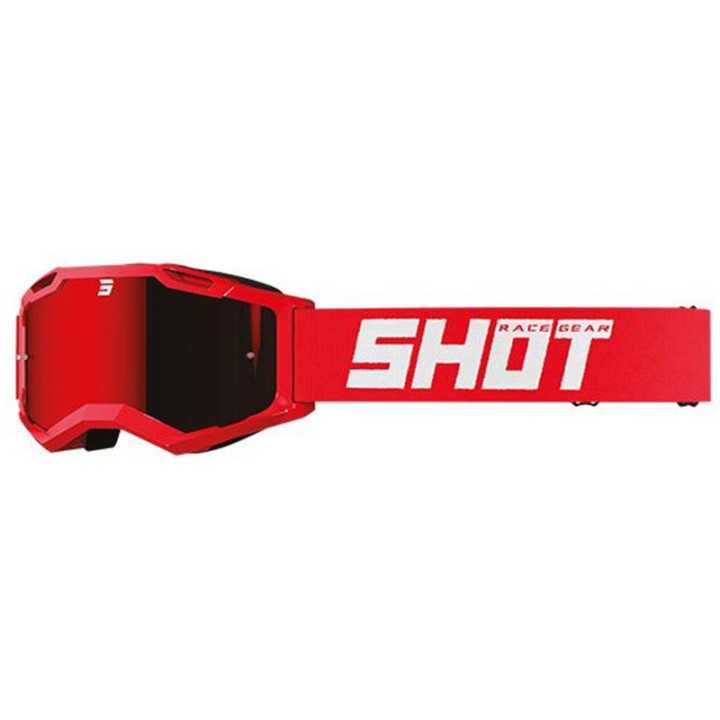 LUNETTES MASQUE CROSS SHOT ASSAULT 2.0 SOLID RED IRIDIUM GLOSSY