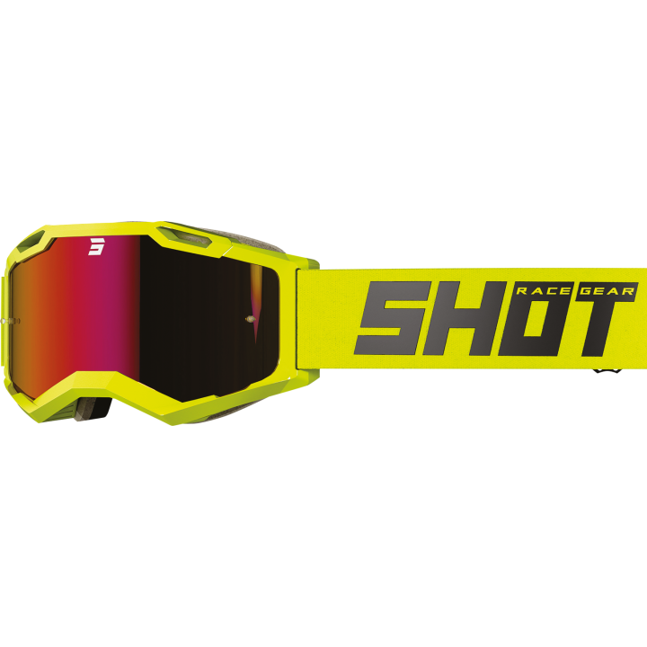 LUNETTES MASQUE CROSS SHOT IRIS 2.0 SOLID NEON YELLOW GLOSSY