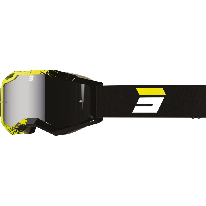 LUNETTES MASQUE CROSS SHOT IRIS 2.0 FUSION NEON YELLOW GLOSSY