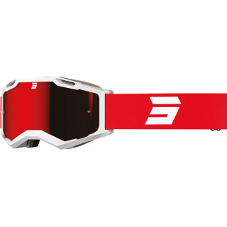 LUNETTES MASQUE CROSS SHOT IRIS 2.0 TECH WHITE RED GLOSSY