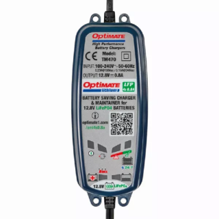 CHARGEUR OPTIMATE POUR BATTERIE LITHIUM 12,8V, 0,8A