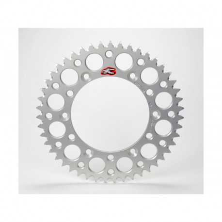 Couronne RENTHAL Ultralight 47 dents alu anti-boue pas 420 type 408U anodise argent KAWAZAKI KX-65 02-18 Couronne RENTHAL Ultralight 47 dents alu anti-boue pas 420 type 408U anodise argent KAWAZAKI KX-65 02-18