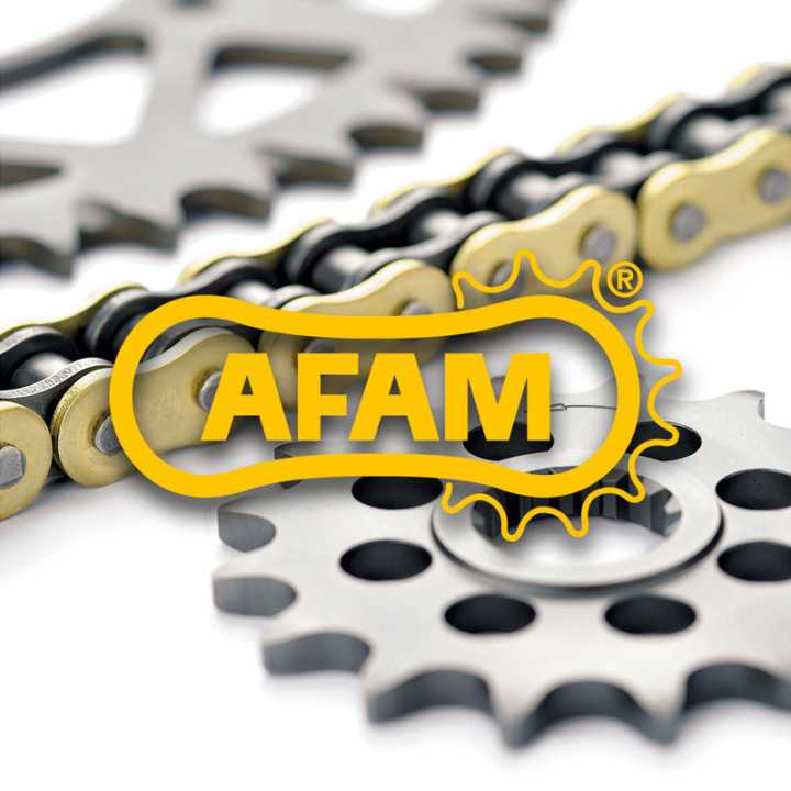 Kit chaîne AFAM 520MR2 13/51 standard - couronne anti-boue acier KTM SX 125 2020-25