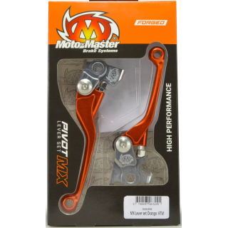 PAIRE DE LEVIERS REPLIABLE MOTO MASTER ORANGE KTM EXC 250 300 2014-2025