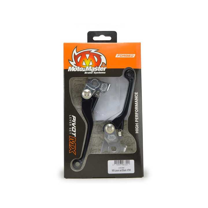 PAIRE DE LEVIERS REPLIABLE MOTO MASTER NOIR KTM EXCF 250 350 2014-2025