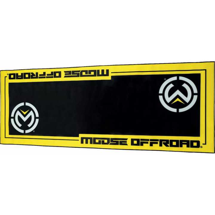 TAPIS D'ATELIER MOTO JAUNE MOOSE 80X200CM