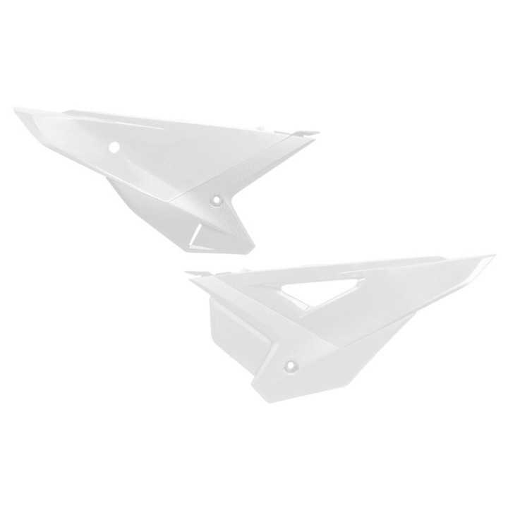 PLAQUES PLASTIQUES LATERALES UFO BLANCHE HONDA CRF 250 450 2025