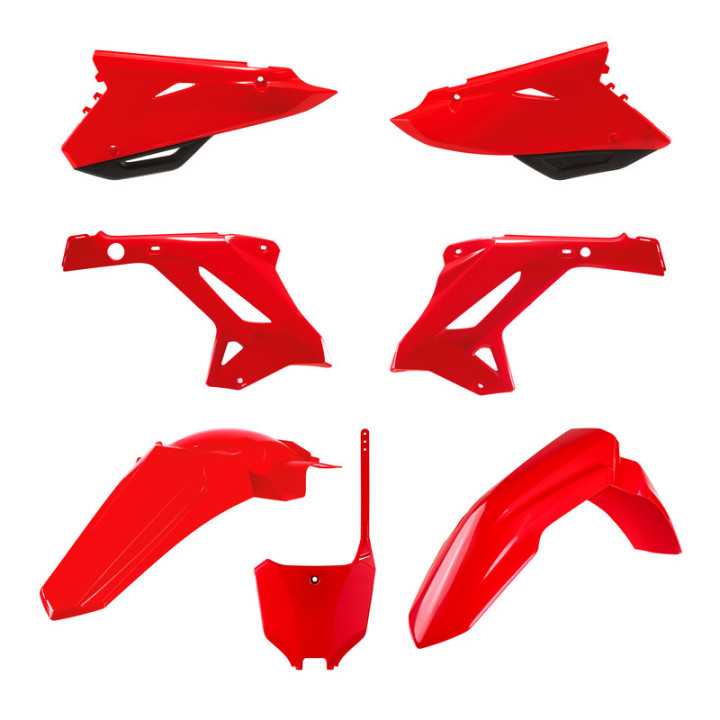 KIT PLASTIQUES POLISPORT RESTYLÉ ROUGE HONDA CR 125 250 2000-01