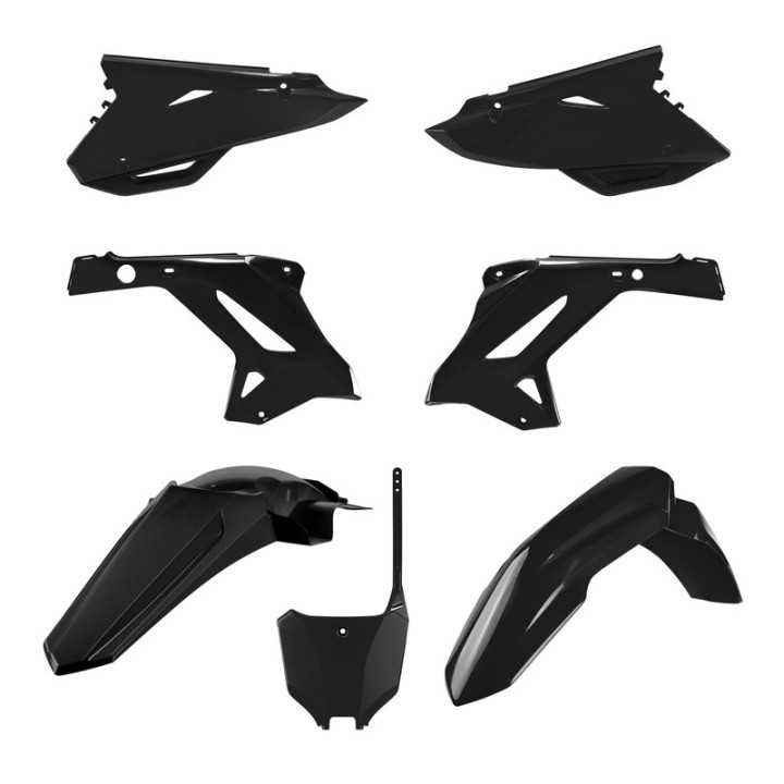KIT PLASTIQUES CARENAGE POLISPORT RESTYLÉ NOIR HONDA CR 125 ET 250 2000-2001
