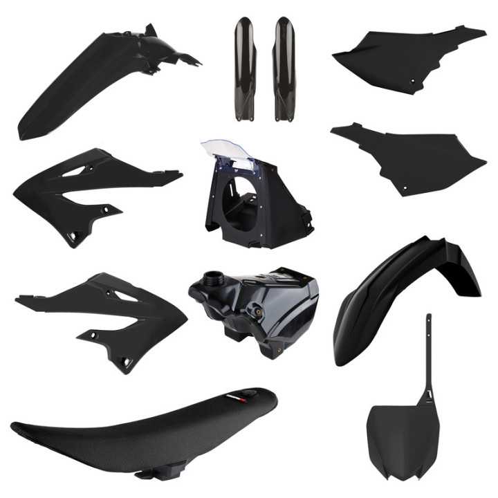 KIT PLASTIQUES POLISPORT RESTYLÉ NOIR YAMAHA YZ 125 250 2002-2021