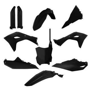 KIT PLASTIQUES POLISPORT NOIR KAWASAKI KXF 450 2024-2025