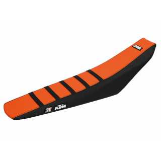 HOUSSE DE SELLE BLACKBIRD ZEBRA NOIRE ORANGE KTM SXF 250 350 450 2019-2022