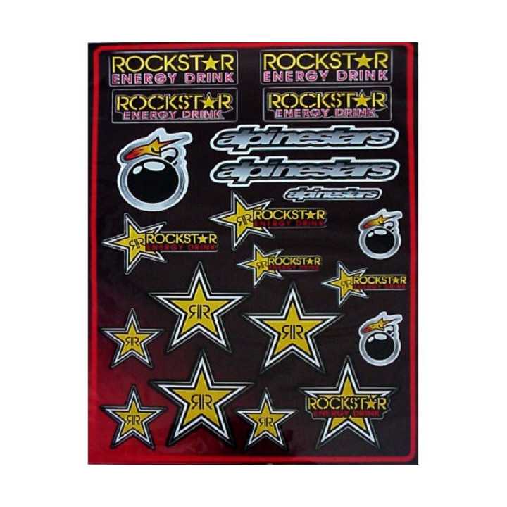 PLANCHE 44X29cm STICKERS AUTOCOLLANT MONSTER 