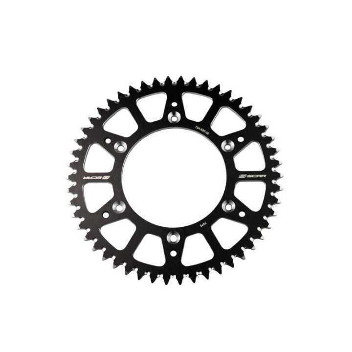 COURONNE SCAR ALU NOIRE TYPE SRS130 PAS 520 51 DENTS YAMAHA YZ 125 250 1999-2026