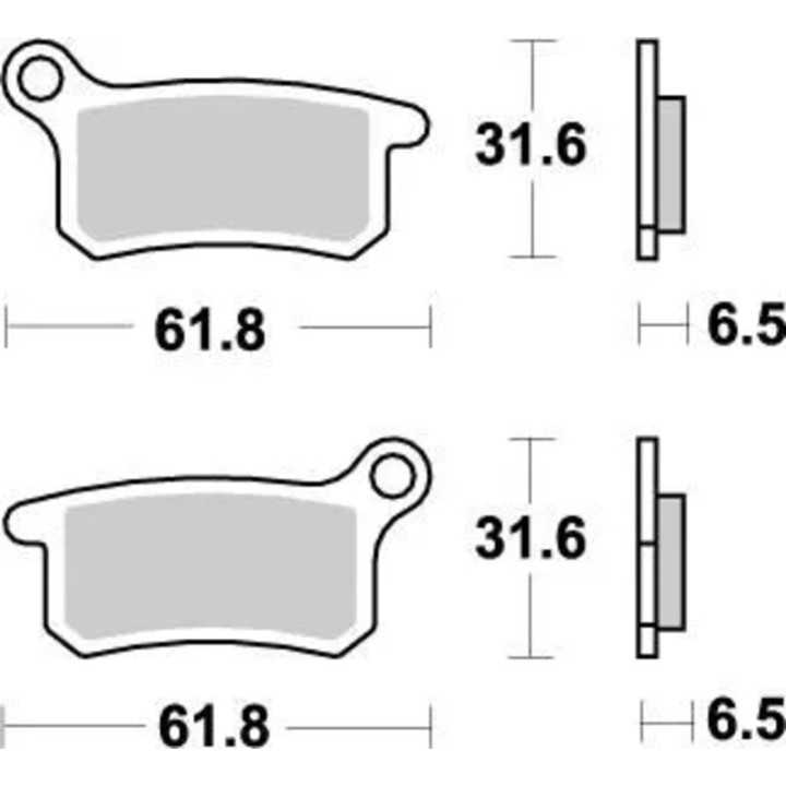 PLAQUETTES DE FREIN AVANT MOTO MASTER SINTER PRO KTM SX 65 2003-24