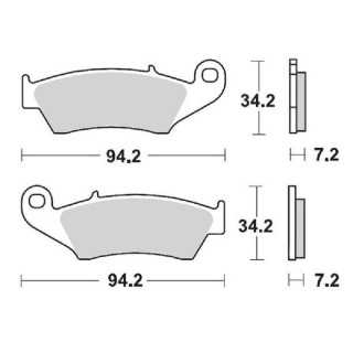 PLAQUETTES DE FREIN AVANT MOTO MASTER NITRO YAMAHA YZF 250 2001-2006