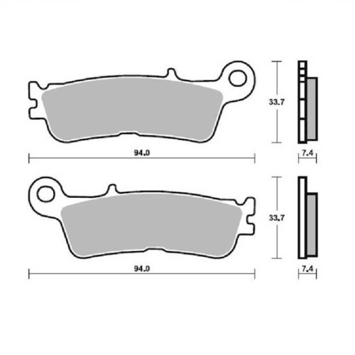 PLAQUETTES DE FREIN AVANT MOTO MASTER NITRO YAMAHA WRF 450 2021-2024