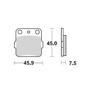PLAQUETTES DE FREINS ARRIERE MOTO MASTER NITRO YAMAHA YZ-65 2018-2025