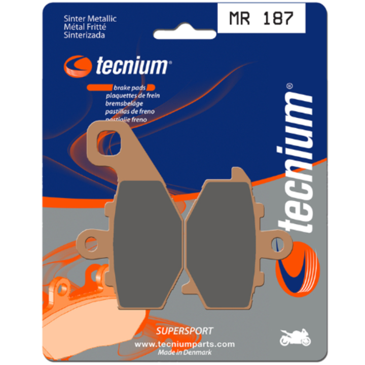 PLAQUETTES DE FREIN ARRIERE TECNIUM MR187 KAWASAKI ER6-N 2006-2016