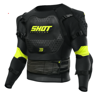 GILET MOTO CROSS SHOT OPTIMAL 2.0 BLACK ADULTE