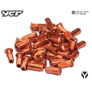 TETES RAYONS ALU CNC ORANGE YCF