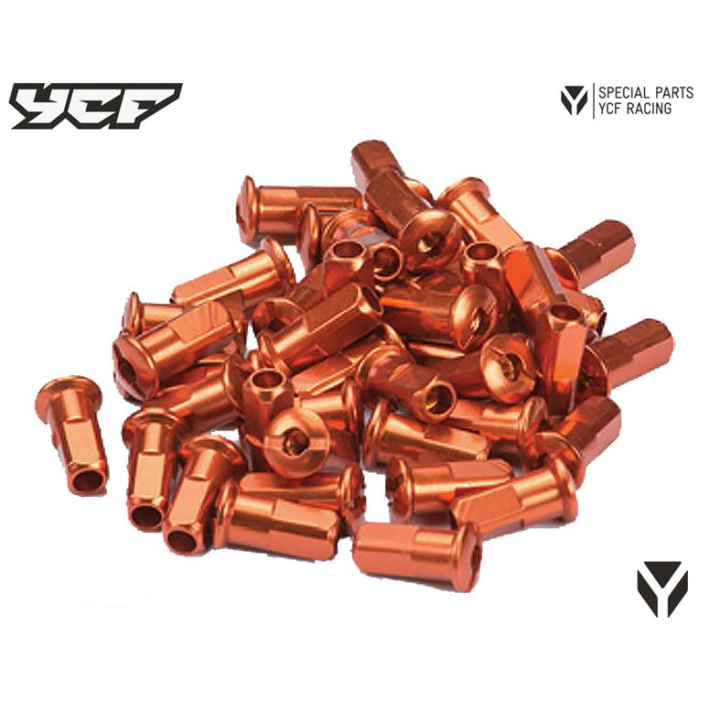 TETES RAYONS ALU CNC ORANGE YCF