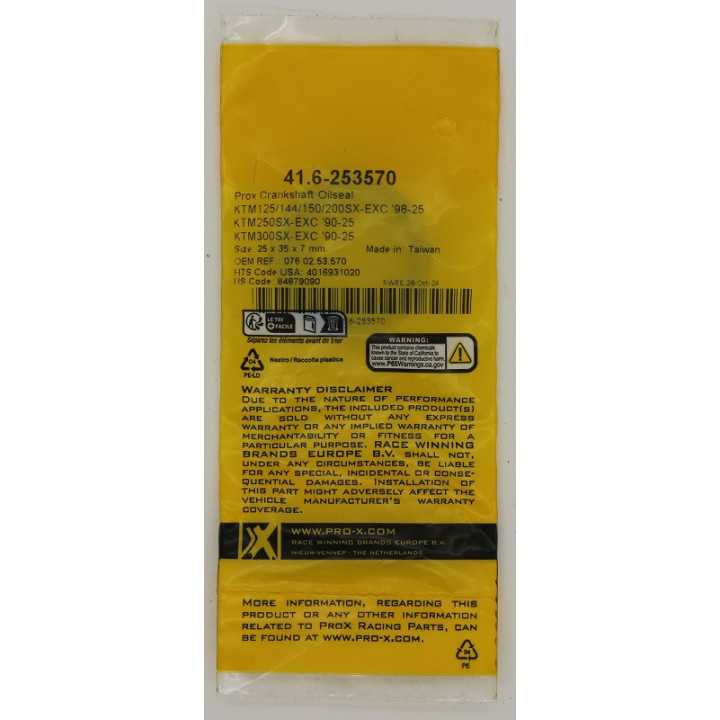 JOINT SPI VILBREQUIN PROX 25x35x7mm KTM