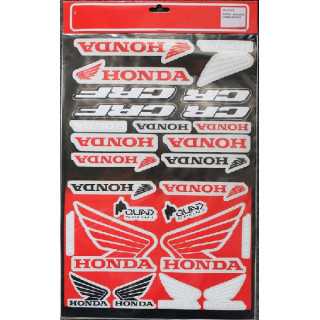 PLANCHE 44cm X30 cm STICKERS AUTOCOLLANT KIT PLANO HONDA