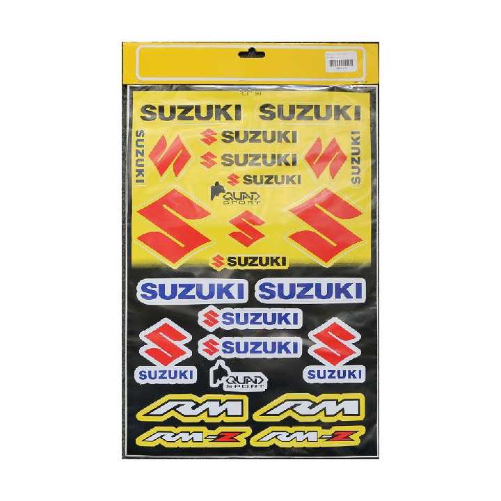 PLANCHE 43 cm X 29 cm STICKERS AUTOCOLLANT KIT PLANO SUZUKI