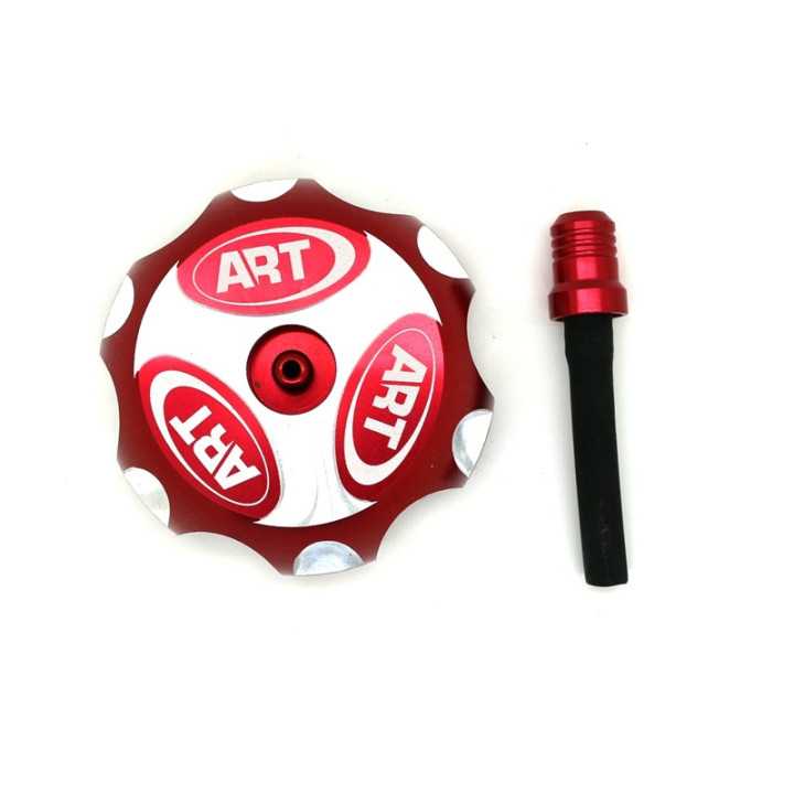 BOUCHON DE RÉSERVOIR ALU ROUGE ART HONDA CR 125 250 SUZUKI RM 65 RMZ 250 450