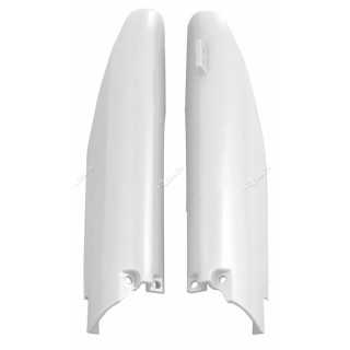 Protections plastiques carénage de fourche RACETECH blanc SUZUKI