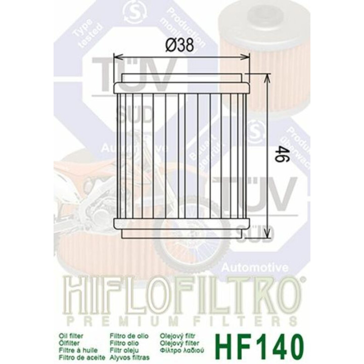 FILTRE A HUILE WRF 250 2009/18 HF140 HIFLOFILTRO