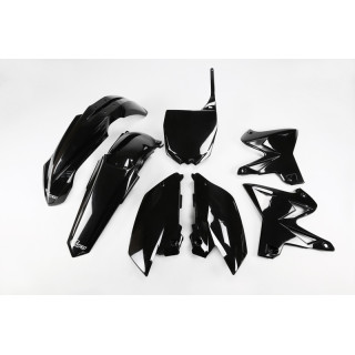 KIT PLASTIQUES UFO REPLICA 4T RESTYLÉ NOIR YAMAHA YZ 125 - 250 02-14