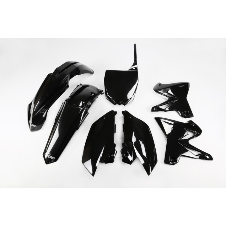 KIT PLASTIQUES UFO REPLICA 4T RESTYLÉ NOIR YAMAHA YZ 125 - 250 02-14