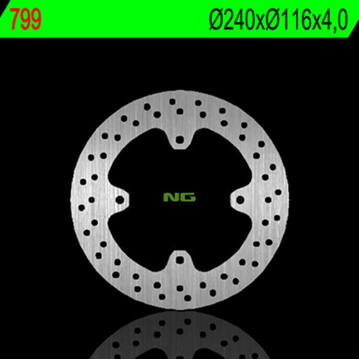 DISQUE DE FREIN ARRIERE ROND NG KAWASAKI KXF 250 04/21