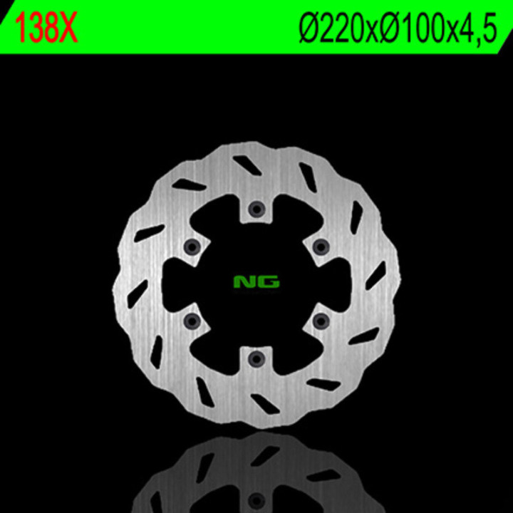 DISQUE DE FREIN ARRIERE A PETALES WAVE NG KAWASAKI KX 250 89/02
