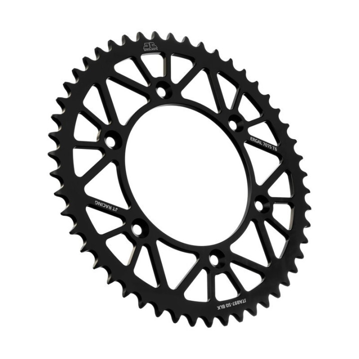 Couronne JT SPROCKETS 52 dents alu ultra-light anti-boue pas 520 type 897 KTM SXF-450 2007-12