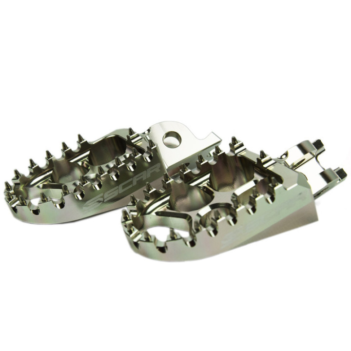 REPOSE PIEDS EVO SCAR COULEUR TITANE KAWASAKI KXF 250 06/21