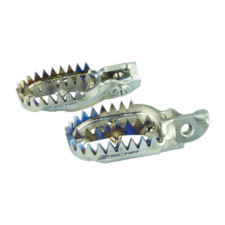 REPOSE PIEDS EN TITANE SCAR POUR KTM SXF 450 2016-2017