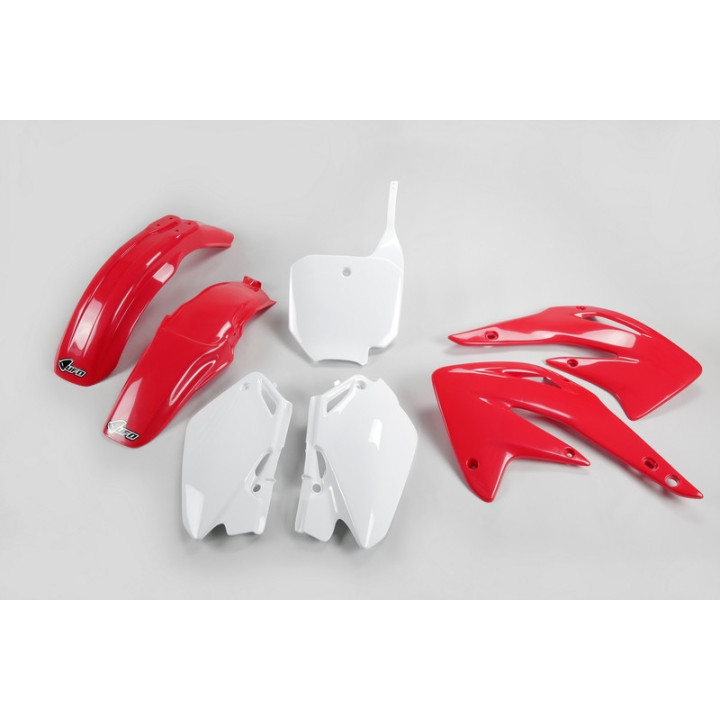 KIT PLASTIQUES CARENAGE UFO COULEUR D'ORIGINE HONDA CR 85 2003-2007