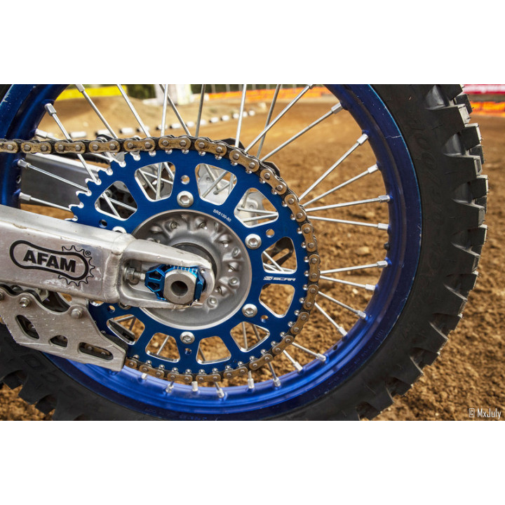 COURONNE SCAR ALU BLEU TYPE SRS130 PAS 520 52 DENTS YAMAHA WRF 450 2003-2025